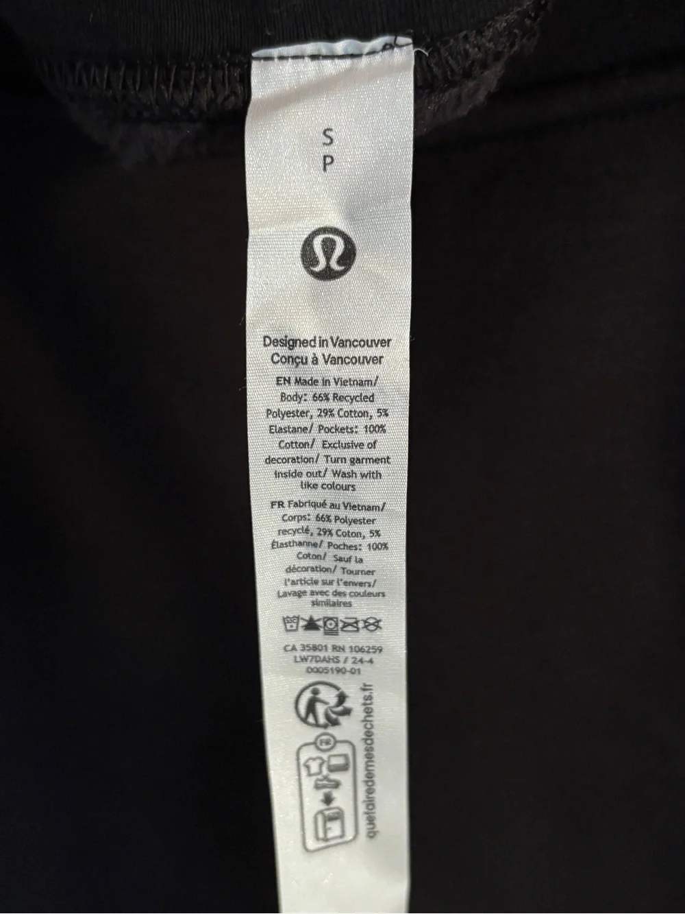 lululemon athletica Black Heavyweight Fleece Sweatshort